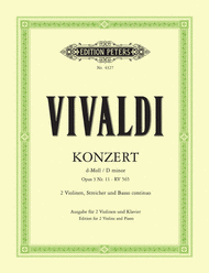 Concerto Grosso in D minor Op. 3 No. 11 Sheet Music by Antonio Vivaldi