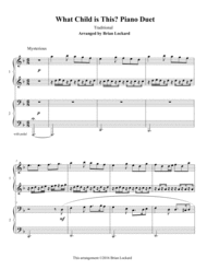 Advanced Christmas Duets for Piano Sheet Music by Traditional