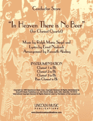 In Heaven There is No Beer (for Clarinet Quartet) Sheet Music by Ralph Maria Siegel/Ernst Neuba
