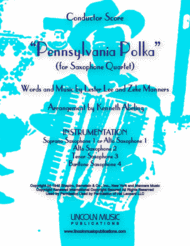 Pennsylvania Polka (for Saxophone Quartet SATB or AATB) Sheet Music by Lester Lee/Zeke Manners