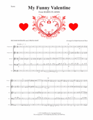 My Funny Valentine (for brass quintet) Sheet Music by Elvis Costello