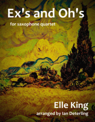 Ex's & Oh's (for Saxophone Quartet) Sheet Music by Elle King