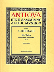 6 Trios op. 12 Sheet Music by Tommaso Giordani