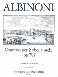 Concerto for Two Oboes in C Major Sheet Music by Tomaso Giovanni Albinoni