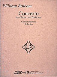 William Bolcom - Concerto for Clarinet & Orchestra Sheet Music by William Bolcom
