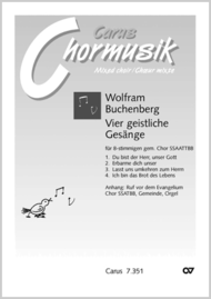 Buchenberg: Vier geistliche Gesange Sheet Music by Wolfram Buchenberg