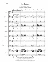 La Bamba for Strings Sheet Music by Ritchie Valens