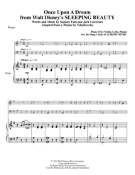 Once Upon A Dream from Walt Disney's SLEEPING BEAUTY for Piano Trio Sheet Music by Lana Del Rey