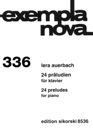 24 Preludes Sheet Music by Lera Auerbach