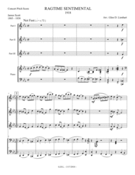 Ragtime Sentimental Sheet Music by James Scott