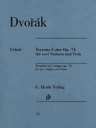 Terzetto in C major Op. 74 for two Violins and Viola Sheet Music by Antonin Dvorak