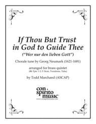 If Thou But Trust in God to Guide Thee - brass quintet Sheet Music by Georg Neumark