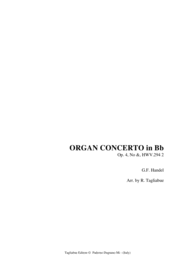 HANDEL - ORGAN CONCERTO in Bb  Op. 4