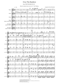 Over The Rainbow (from The Wizard Of Oz) for Flute Quartet Sheet Music by Judy Garland
