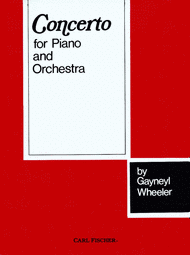 Concerto Sheet Music by Gayneyl Wheeler