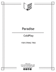 Paradise String Trio Sheet Music by Coldplay