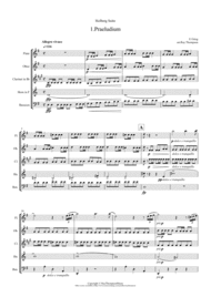 Grieg: Holberg Suite - wind quintet Sheet Music by Edvard Grieg