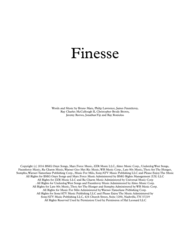 Finesse Sheet Music by Bruno Mars/Philip Lawrence/Jam