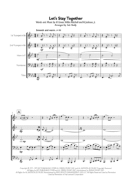Al Green - Let's Stay Together for Brass Quintet Sheet Music by Al Green
