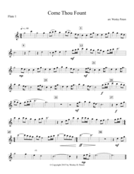 Come Thou Fount of Every Blessing (Woodwind Quartet) Sheet Music by John Wyeth
