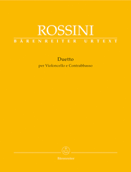 Duetto per Violoncello e Contrabbasso Sheet Music by Gioachino Rossini