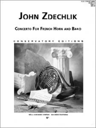 Concerto For French Horn & Band - Score Sheet Music by John Zdechlik
