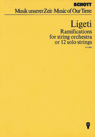 Ramifications Sheet Music by Gyorgy Ligeti