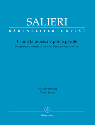 Prima la musica e poi le parole Sheet Music by Antonio Salieri