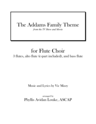 The Addams Family Theme for Flute Choir or Quintet Sheet Music by Vic Mizzy