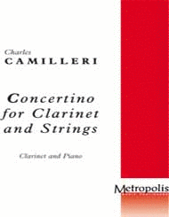 Concertino for Clarinet (piano red.) Sheet Music by Charles Camilleri