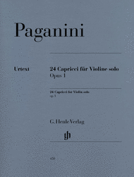 24 Capricci for Violin Solo Op. 1 Sheet Music by Nicolo Paganini
