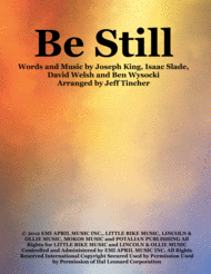 Be Still Sheet Music by The Fray