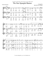 The Star-Spangled Banner / The National Anthem (SSA a cappella) Sheet Music by Francis Scott Key