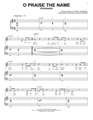 O Praise The Name (Anastasis) Sheet Music by Hillsong Worship