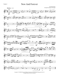 Now And Forever - String Quartet Sheet Music by Richard Marx