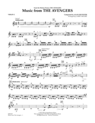 Music from The Avengers - Violin 2 Sheet Music by Alan Silvestri