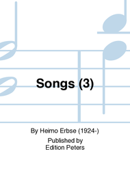 Songs (3) Sheet Music by Heimo Erbse