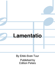 Lamentatio Sheet Music by Erkki Sven Tuur