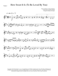 How Sweet It Is (To Be Loved By You) - String Quartet Sheet Music by Marvin Gaye