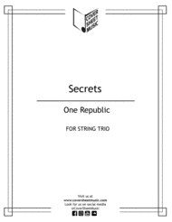 Secrets String Trio Sheet Music by OneRepublic