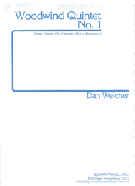 Woodwind Quintet No. 1 Sheet Music by Dan Welcher
