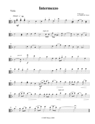 Intermezzo Mascagni (String Quartet) Sheet Music by Pietro Mascagni