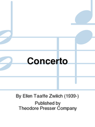Concerto Sheet Music by Ellen Taaffe Zwilich