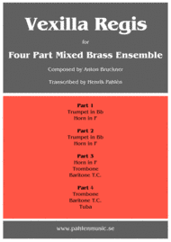 Vexilla Regis for Brass Ensemble Sheet Music by Anton Bruckner