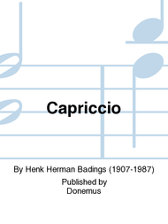Capriccio Sheet Music by Henk Herman Badings
