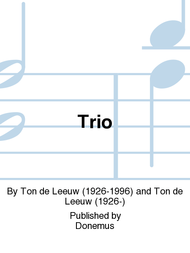 Trio Sheet Music by Ton de Leeuw