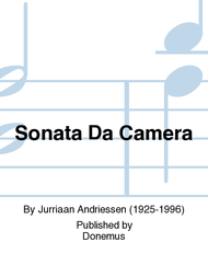 Sonata Da Camera Sheet Music by Jurriaan Andriessen