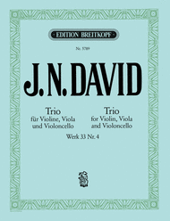 String Trio Wk 33 No. 4 Sheet Music by Johann Nepomuk David