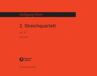 String Quartet No. 2 Op. 10 Sheet Music by Wolfgang Rihm
