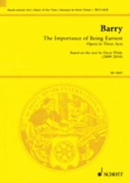 The Importance of Being Earnest Sheet Music by Gerald Barry